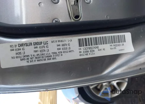 2014 Dodge Dart Sxt from USA, damaged, VIN 1C3CDFBB5ED742482